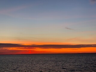 Sunrise over Lake Superior in Winter