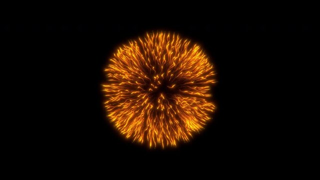 isolated beautiful single fireworks transparent alpha animation