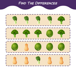 Find the differences between cartoon christmas. Searching game. Educational game for pre shool years kids and toddlers