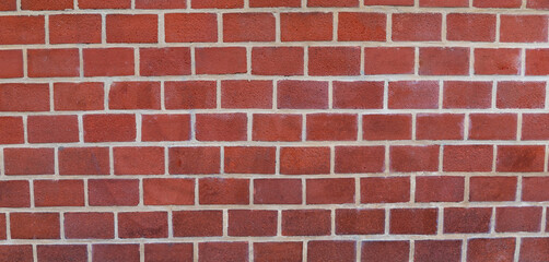 Brick wall, background of the wall from red brick