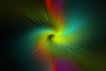 An abstract background with a multi-colored color palette,abstract shapes,rays, circle