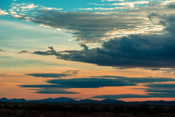 Obraz premium Dramatic sunset in Texas