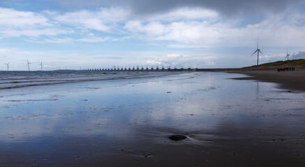 reflections at the sea bridge