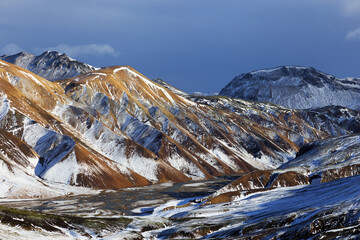 mountains in landmannalaugar