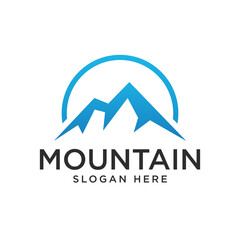 Mountain Logo Template. Vector Illustrator.