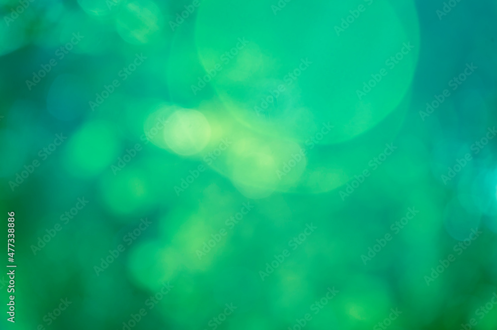 Aufkleber green bokeh nature shiny blurred background