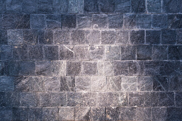 rock wall background texture rough granite stone block wall - 477339054