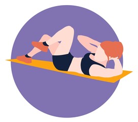 woman working out for her abs