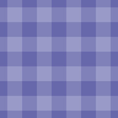 Seamless pattern plaid background. Color trend of the year 2022 Very Peri. Design texture elements for fabric, tile, banner, template, card, cover, poster, backdrop, wall. Vector illustration.