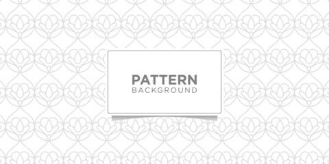ornate leaves line seamless pattern on gray background design