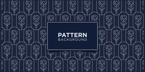 minimalist ornate flower rose frame seamless pattern background inspiration.