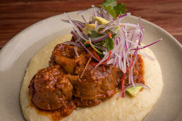 Osobuco with smashed patato