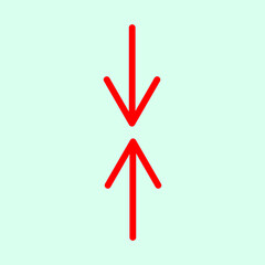 Red arrow icon vector EPS- 10