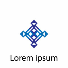modern and iconic design abstract geometric logo vector