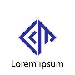 vector CM initials logo modern design