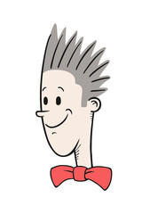 Happy man with tie