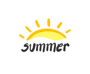 Summer icon design
