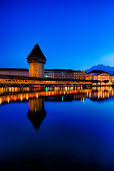 Luzern Nachtpanorama - Schweiz