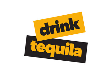 Modern, simple, vibrant typographic design of a saying 