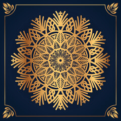 Luxury wedding mandala background premium vector ornamental design