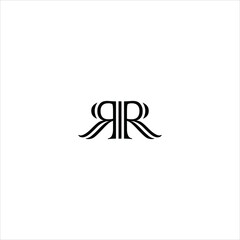 letter r r logo vector creative template
