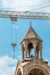 Renovierung der Kathedrale im Weltkulturerbe Etschmiadsin nahe Jerevan