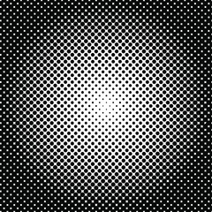 White and black circles, gradient halftone background. Vector illustration.