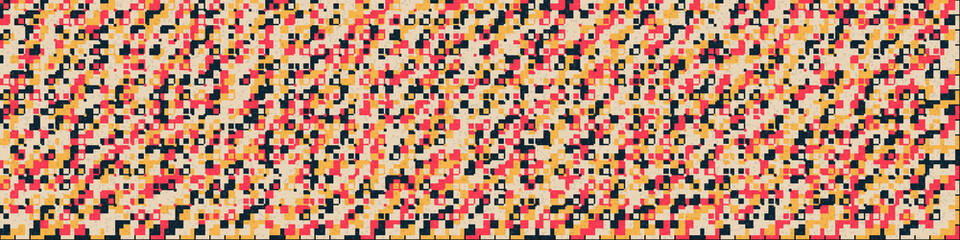 Fototapeta premium Abstract Geometric Pattern generative computational art illustration