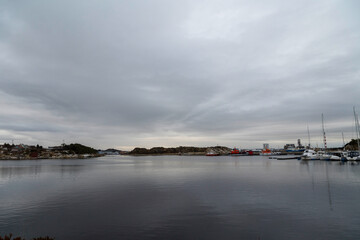 boats in the marine of tananger stavanger