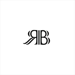 letter r b logo vector creative template