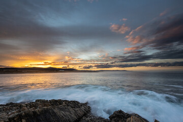 Winter sunset on the Cantabrian coast from La Punta de la Cruz!