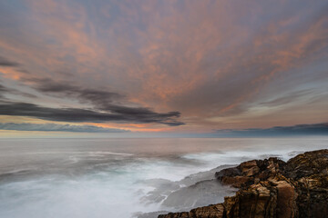 Winter sunset on the Cantabrian coast from La Punta de la Cruz!