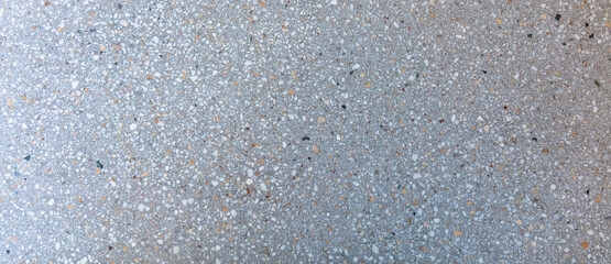 Terrazzo floor pattern, mosaic background texture. Natural stones and concrete, trendy design