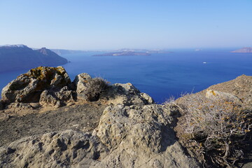 Fototapeta na wymiar Griechenland Landschaft Santorini