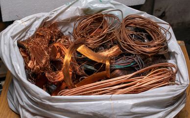 Electrical copper waste, copper waste for recycling