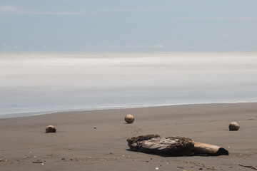 Fototapeta premium Ocean beach view in Costa Rica.