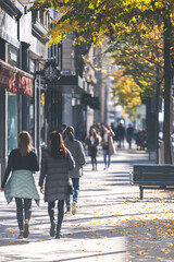 Zurich city in autumn
