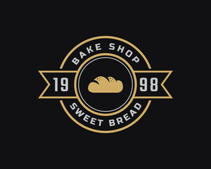 Classic Vintage Retro Label Badge Emblem Bread Bakery Bake Shop Label Sticker Logo Design Inspiration