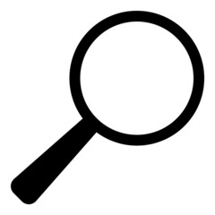 Magnifier Flat Icon Isolated On White Background