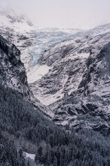 The glacier of eiger nordwand