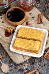 honey cake with honey and spices