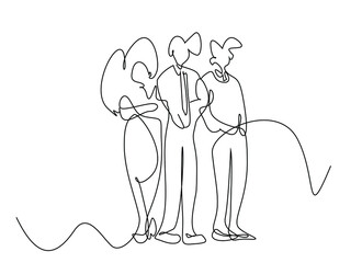 business people posing together at work background