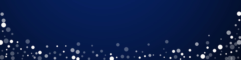 White dots Christmas background. Subtle flying sno