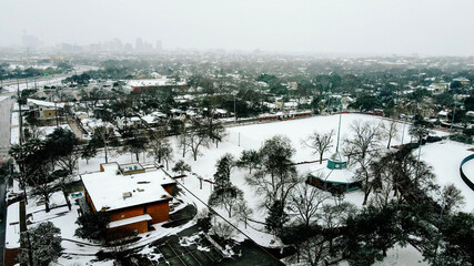 frozen river in winter