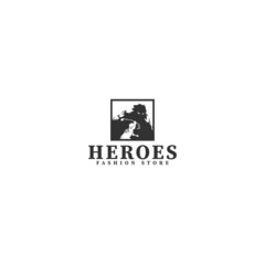 Modern design Heroes Fashion Store logo design