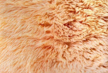 Orange fur texture close-up abstract fur background
