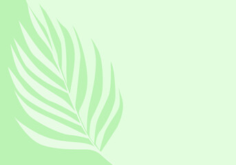 Graphical leaves illustration. Floral line art pattern background.