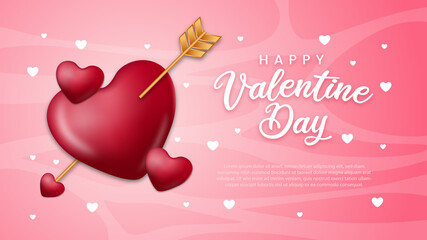 Lovely happy valentine's day background