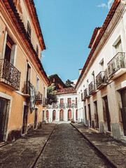 Fototapeta na wymiar São Luis do Maranhão historical old town. Beautiful portuguese imperial style city in Brazil