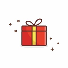 Illustration vector graphic of Gift Boxes. Gift Boxes minimalist style isolated on a white background. The illustration is Suitable for Web Landing Page, Banner, flyers, stickers, Card, etc.